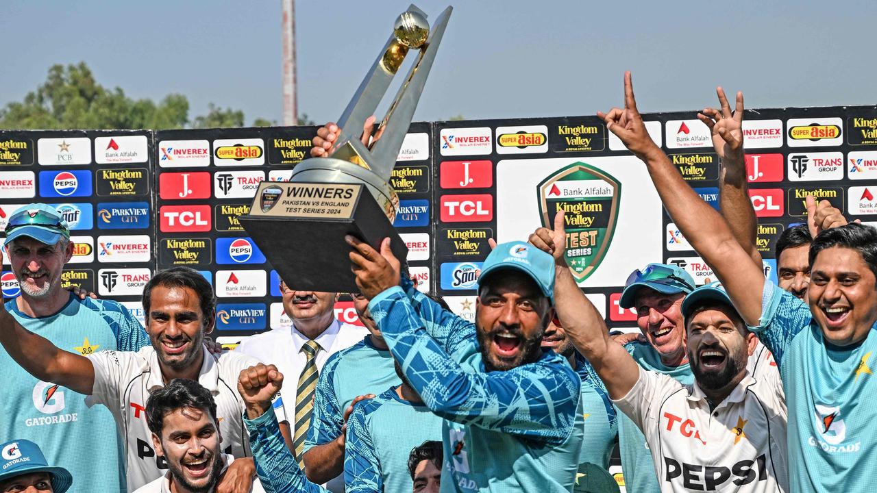 What a win for Pakistan. Photo by Aamir QURESHI / AFP