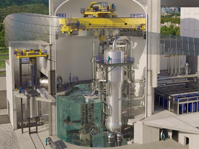 An artist’s rendering of Westinghouse’s planned AP300 small modular nuclear power reactor. Picture: Westinghouse