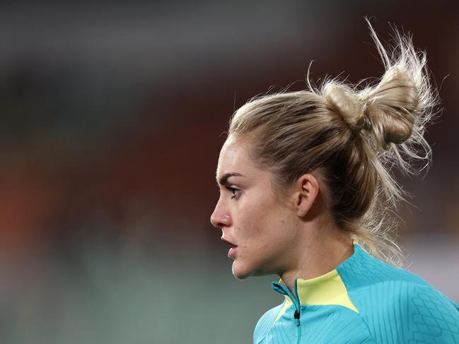 Ellie Carpenter admitted the jammed schedule had taken its toll on Matildas stars. Picture: Getty Images