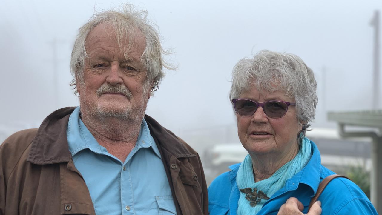 Ian and Marilynne Wright at Eungella Hall on October 4, 2022. Picture: Duncan Evans