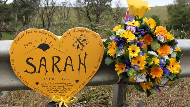 Memorial for Sarah Frazer on the Hume Highway.