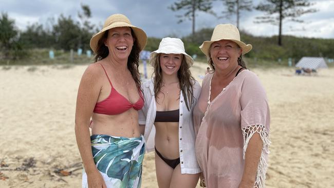 Melissa Jackson, left, Ella Hardstaff, middle, and Jodie Hardstaff, right. Photo: Asa Andersen.