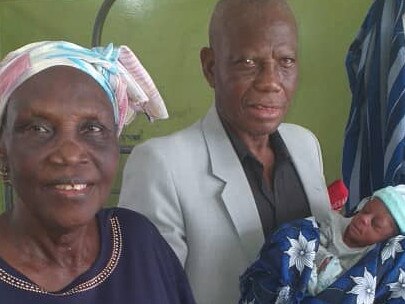 The couple gave birth after trying for 43 years. Picture: Lagos University Teaching Hospital