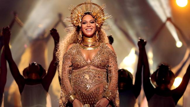 Beyonce during The 59th Grammy Awards (Photo by Christopher Polk/Getty Images for NARAS)