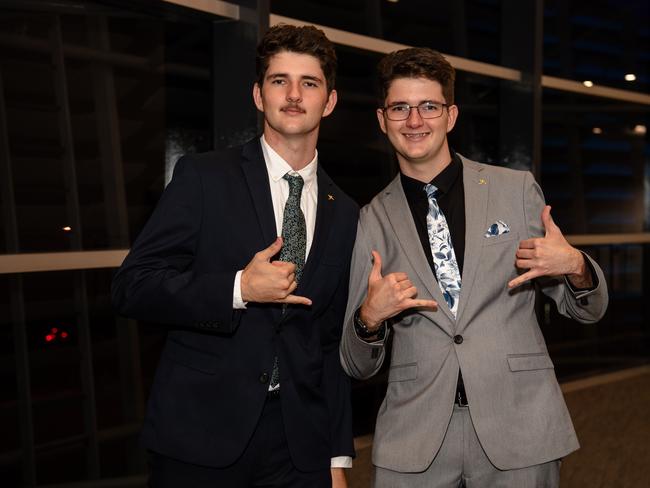 Ethan Jenik and Jakub Jenik at the Year 12 School formals of NT Christian College at Darwin Convention Centre, Darwin. Picture: Pema Tamang Pakhrin.
