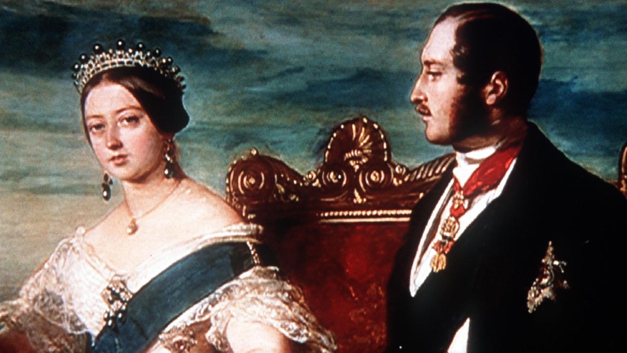 A painting of Queen Victoria and her husband Prince Albert in the 1800s. Picture: The Royal Collection at Windsor