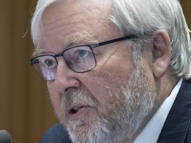 CANBERRA, AUSTRALIA- NewsWire Photos FEBRUARY 19, 2021: Former Prime Minister Kevin Rudd in Parliament House Canberra. Picture: NCA NewsWire/Gary Ramage