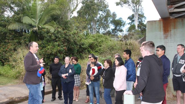 Acacia Ridge and Algester residents came together to take a stand against the inland rail project. Photo: Kristy Muir