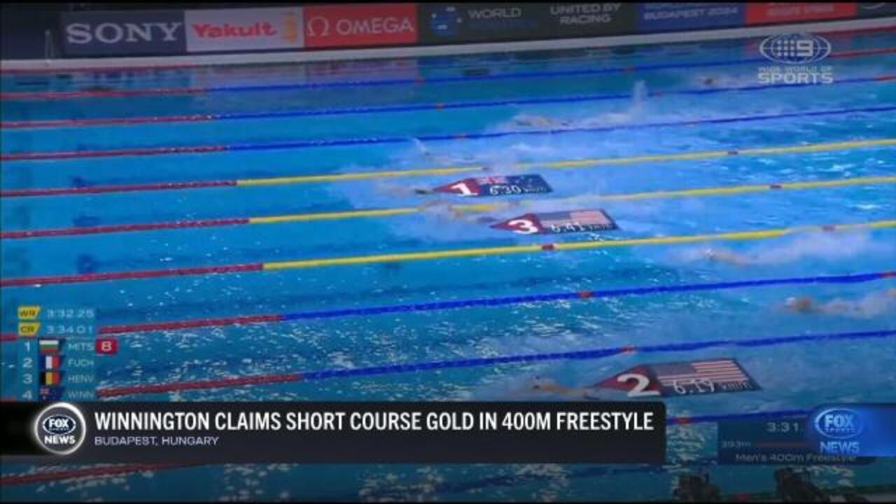 Winnington claims Gold in 400m freestyle