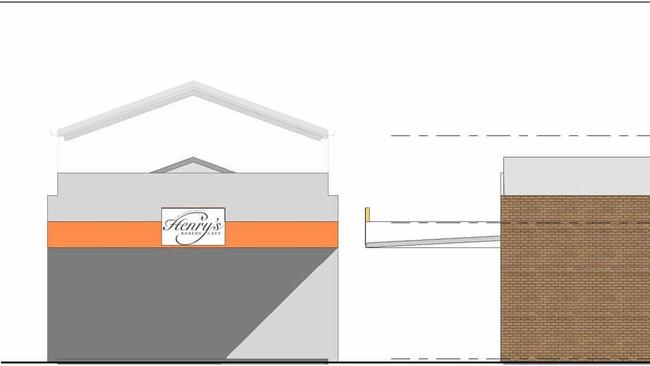 Plans have been lodged for a new mezzanine level at Henry's Bakery Cafe. Picture: Contributed