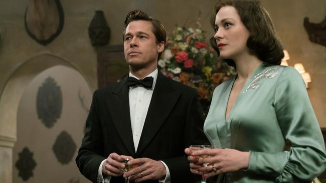 Marion Cotillard and Brad Pitt in the World War II romance Allied.