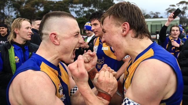 Noble Park was one of many to triumph across the local footy top division deciders on Saturday. Picture: Davis Harrigan