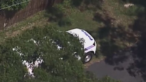 Police on Macleay Island investigating the alleged rape of a schoolgirl. Picture: 9 News