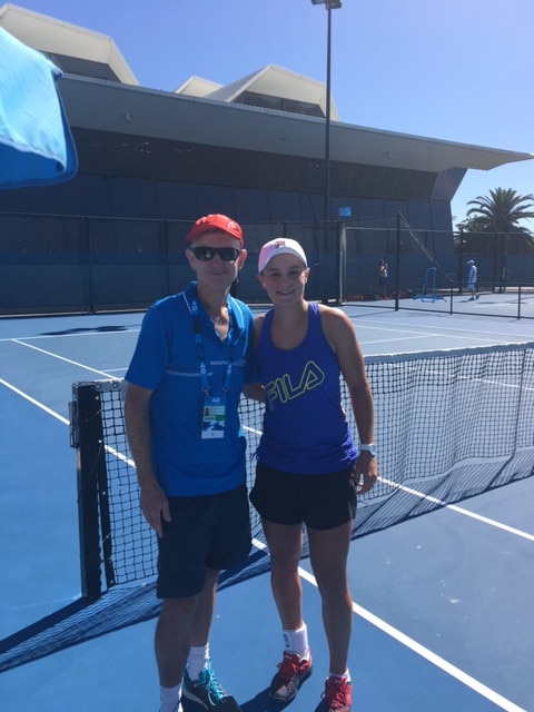 Ash Barty and mentor Jim Joyce.