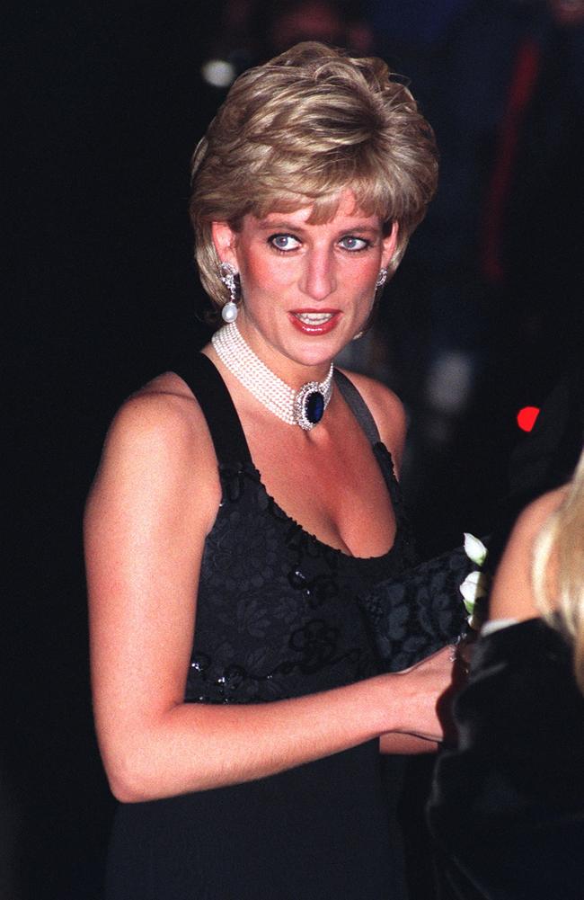 Princess Diana, pictured arriving at a Gala Evening in aid of the European Organisation for the Research and Treatment of Cancer. Picture: Getty Images