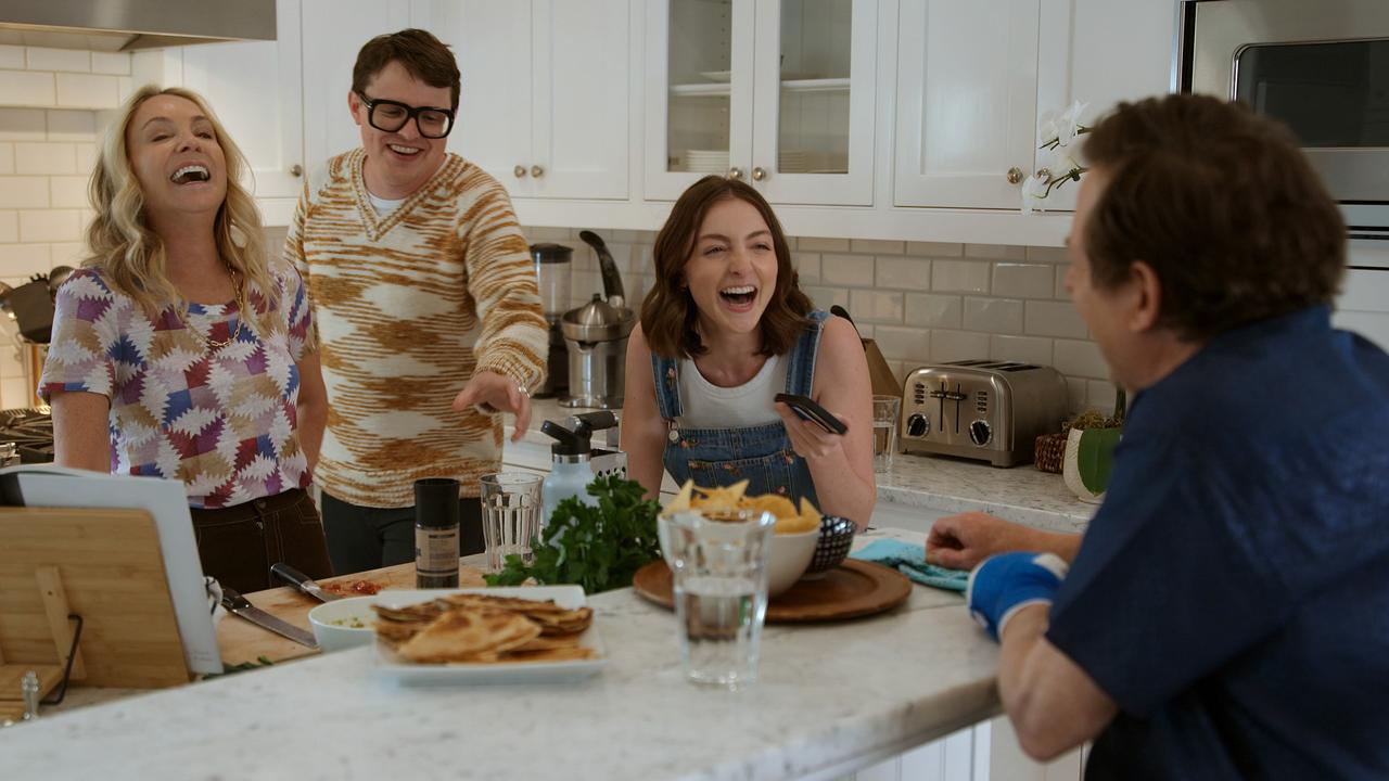 Michael J. Fox with his family. Picture: Apple TV+