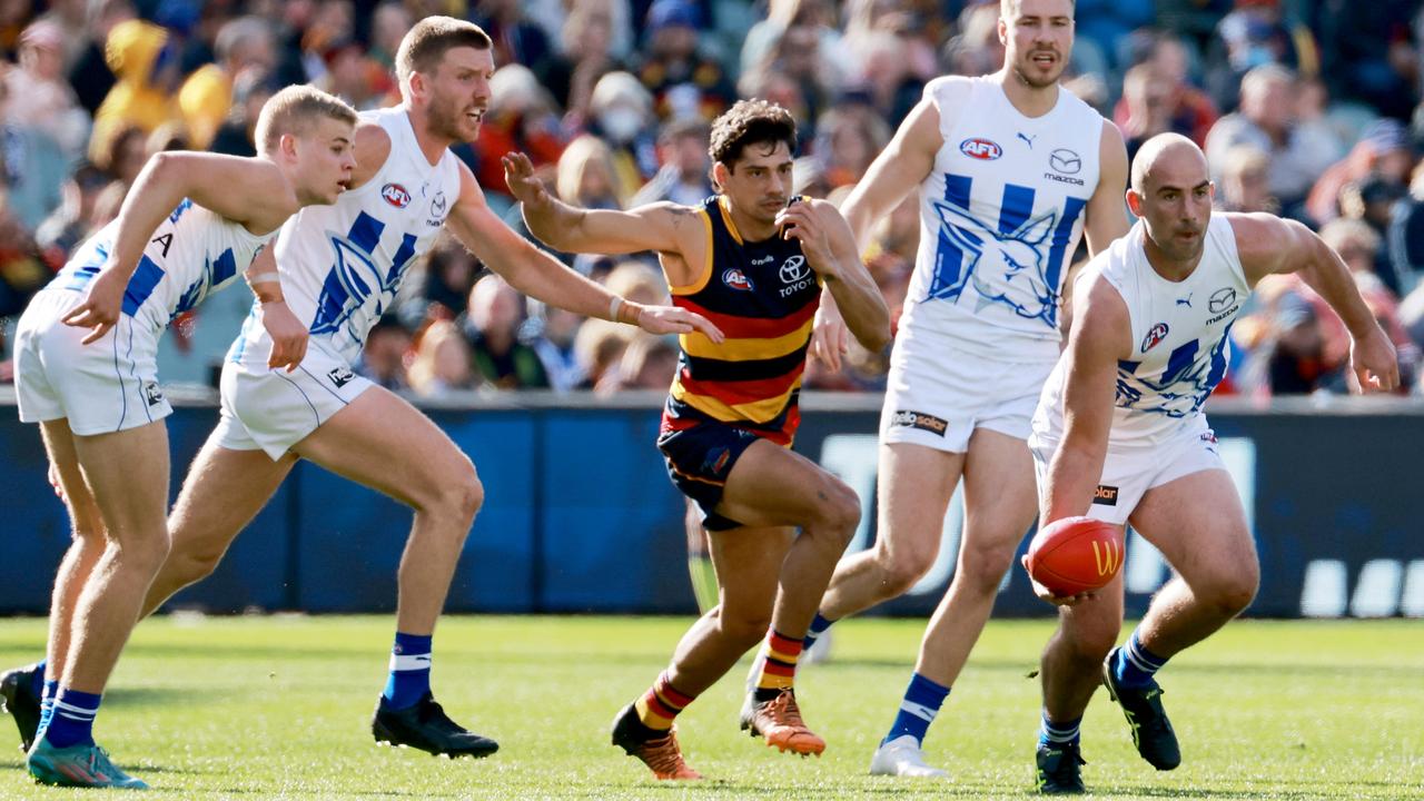 He finished with 17 disposals. Picture: James Elsby/AFL Photos