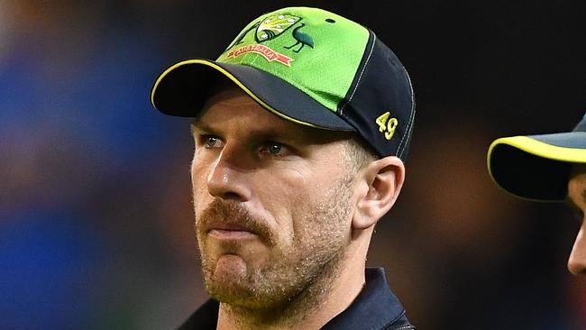 Aaron Finch will have a fitness test on Saturday. Picture: Getty Images