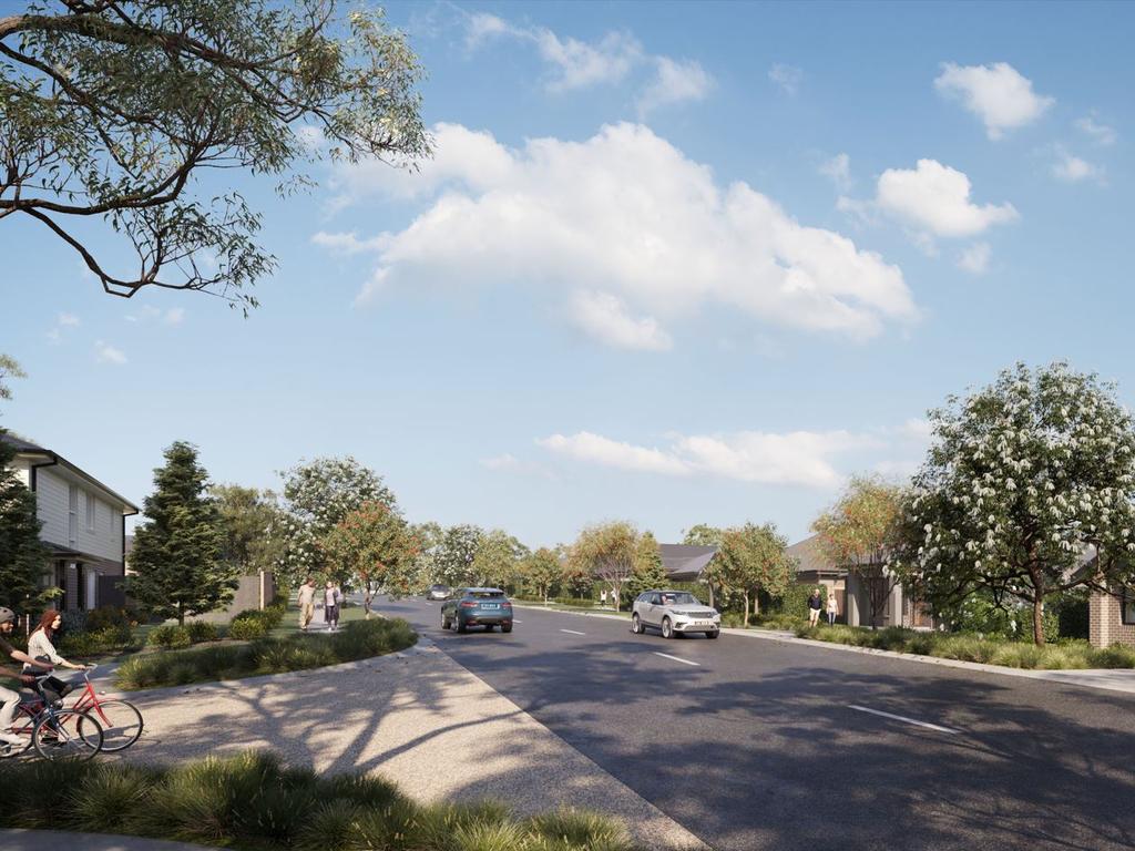 Artists impression of the masterplanned community at Wallis Creek.