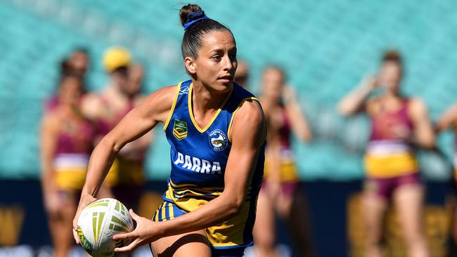 Action during the 2019 women’s touch grand final between the Eels and Bronocos last year. Pic: Gregg Porteous/NRL Photos