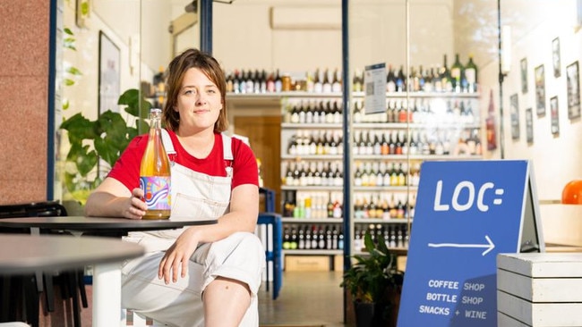 Olivia Moore runs Loc Bottle Bar on Hindmarsh Square. Picture: Morgan Sette