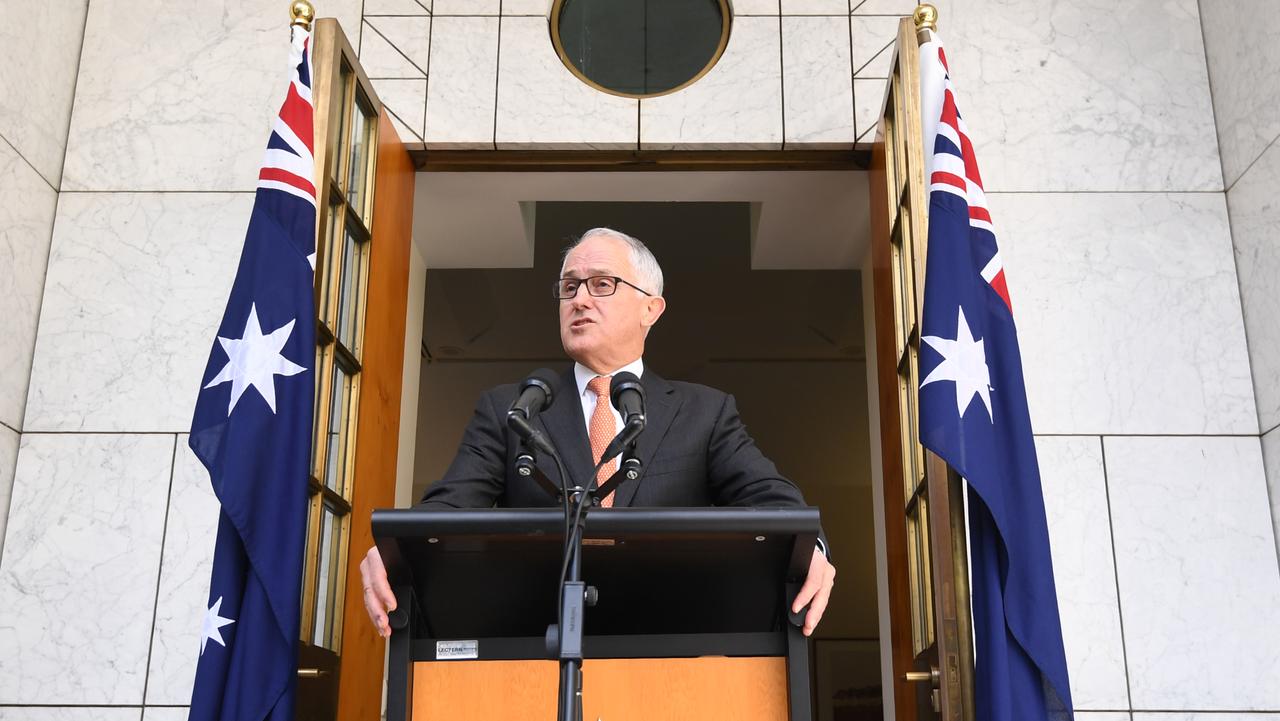 Australian Prime Minister Malcolm Turnbull speaks during a press conference at Parliament House in Canberra. Picture: AAP