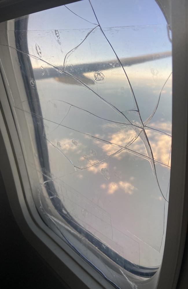 A picture taken from a Qantas flight 'sums up' the sorry state of Aussie air travel. Picture: Twitter