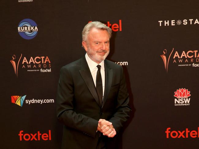 Sam Neil pictured on the red carpet at the AACTA Awards in 2019. Picture by Damian Shaw