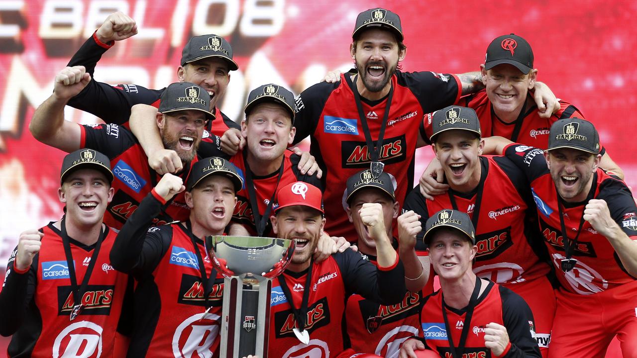 The Melbourne Renegades will be out to defend their title in BBL|09. Photo: Darrian Traynor/Getty Images.