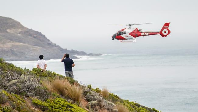 Arash Yari is still missing after being swept out to sea about 12.20pm Tuesday. Picture: Mike Burton