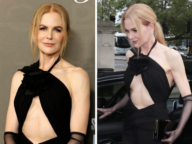 Nicole Kidman shows off toned abs in daring dress