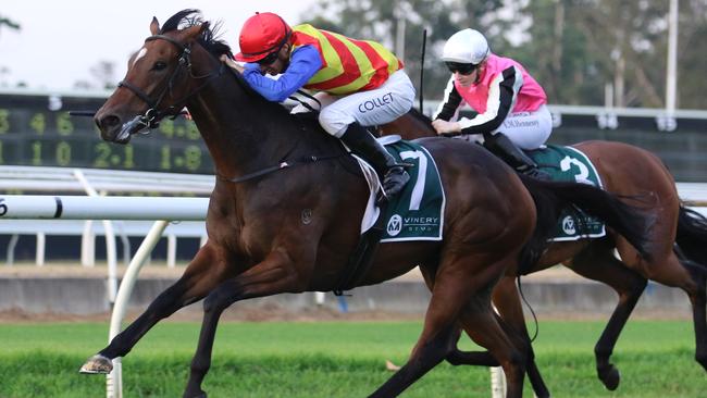 Travest looks well placed to break through for a deserved win. Picture: Grant Guy