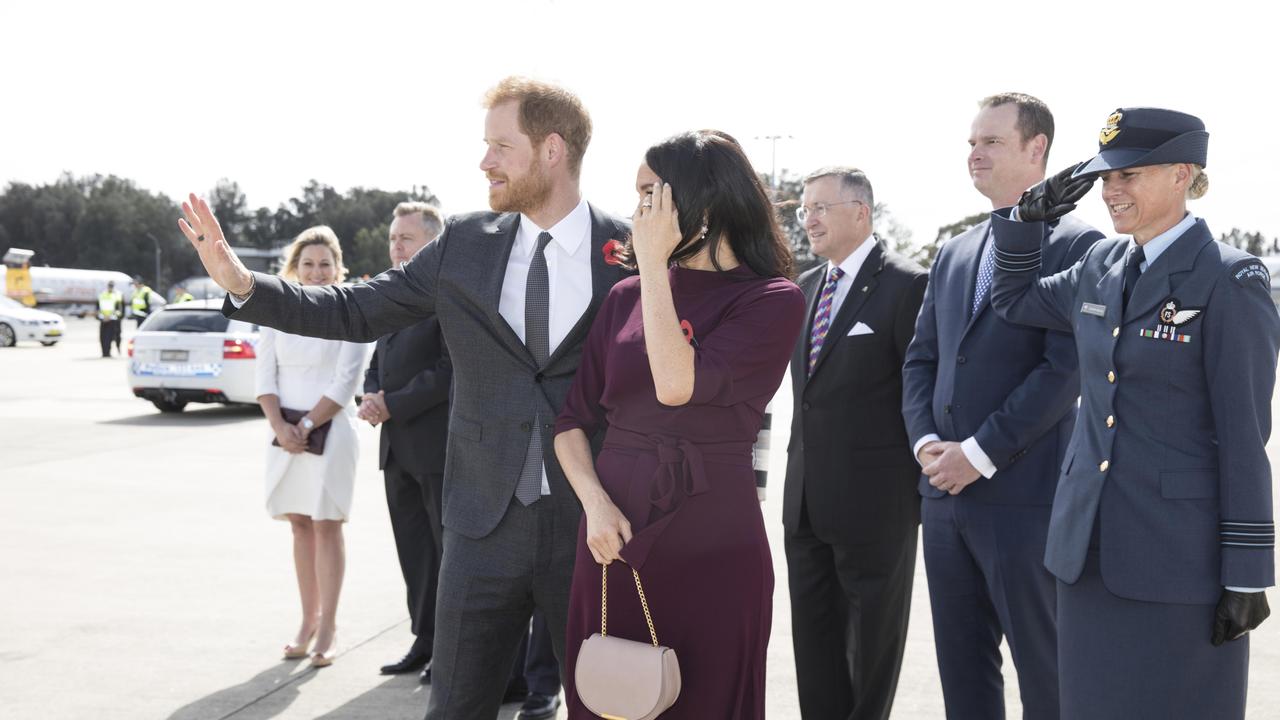 Prince Harry and Meghan on their 2018 trip to Australia and New Zealand. Photo: Jessica Hromas/Fairfax Media