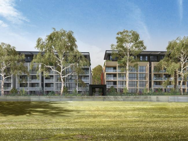 An artist impression of the Park Ave, Waitara, development application. 