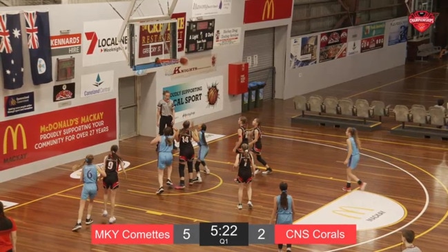 Replay: Queensland Basketball - U14 Girls Championship (Div 2 – Mackay Comettes v Cairns Corals)