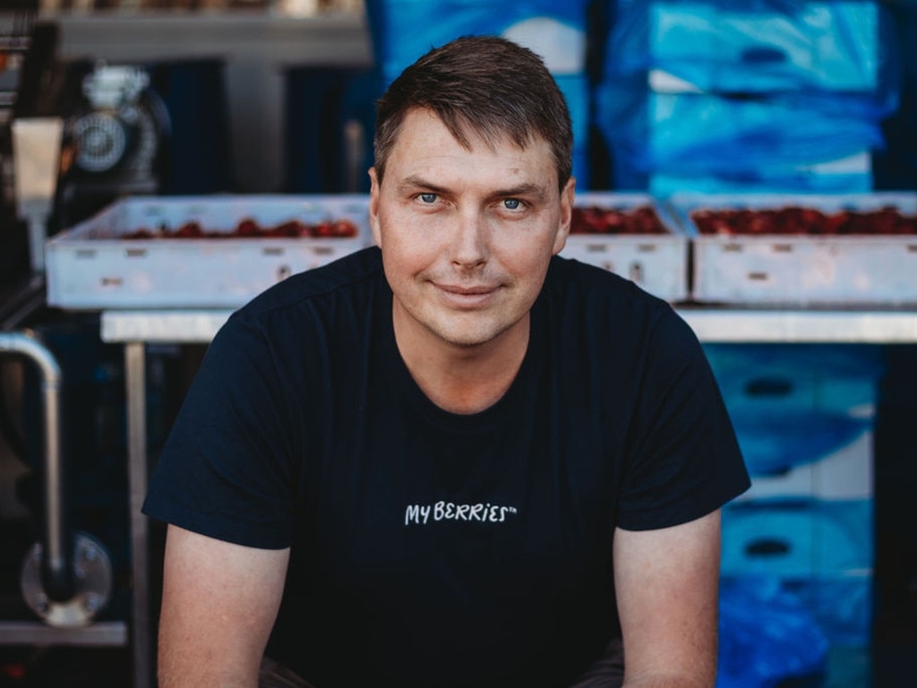 My Berries founder Stuart McGruddy, from Caboolture in Qld, aims to help Australian-made frozen berry products overthrow the imported ones on supermarket shelves. Picture: News Regional Media