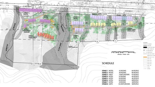 The eight stage plan proposed by Bellbird Park Development. Picture: Supplied