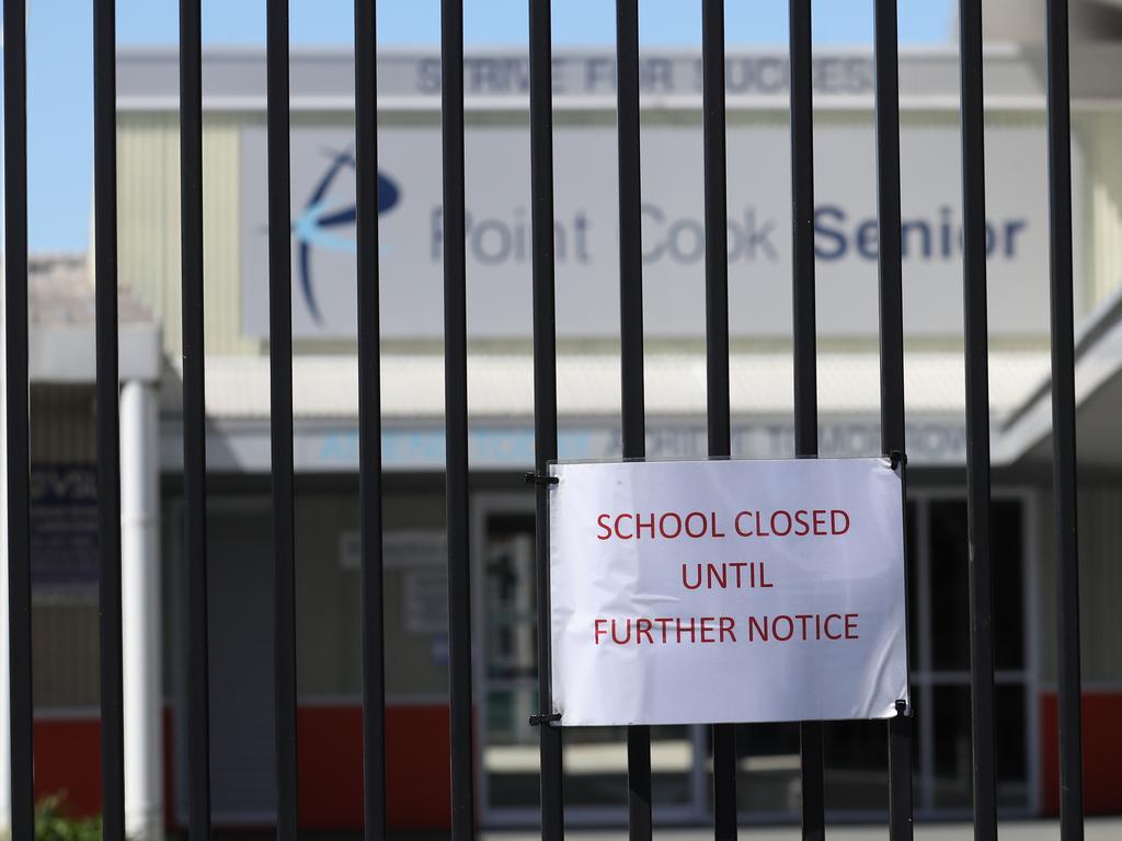 Schools have been forced to close throughout the pandemic. Picture: NCA NewsWire / David Crosling