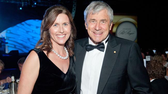 Kerry Stokes and wife Christine Picture: Matt Tompsett