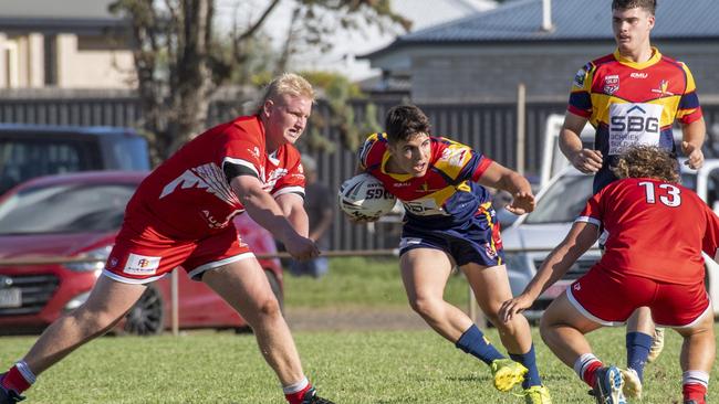 Ky Rashleigh, Mustangs. Auswide Bank Mal Meninga Cup, Western Mustangs vs Wide Bay Bulls. Saturday, March 27, 2021. Picture: Nev Madsen.