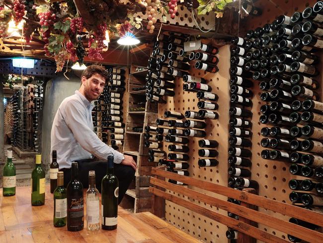 The incredible wine collection at Stuyvesant’s. Picture: John Fotiadis