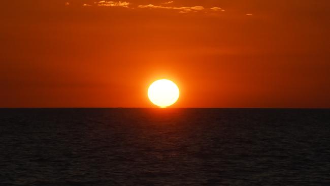 Sunset on Bare Sand Island, part of the Kenbi claim. Picture: Helen Orr