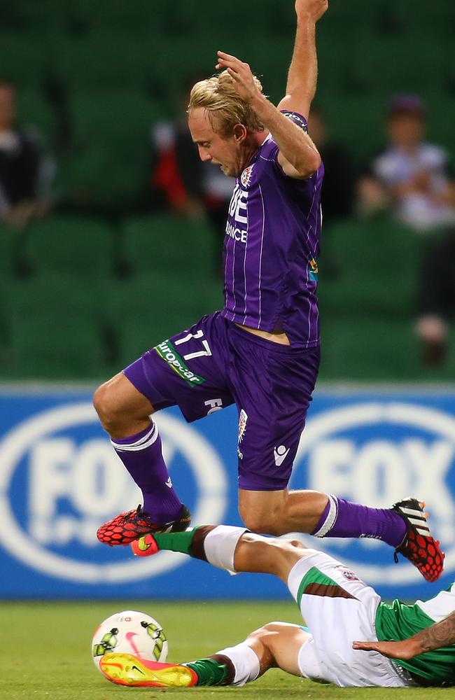 Mitch Nichols injured his hamstring during Perth’s win over Newcastle last weekend.