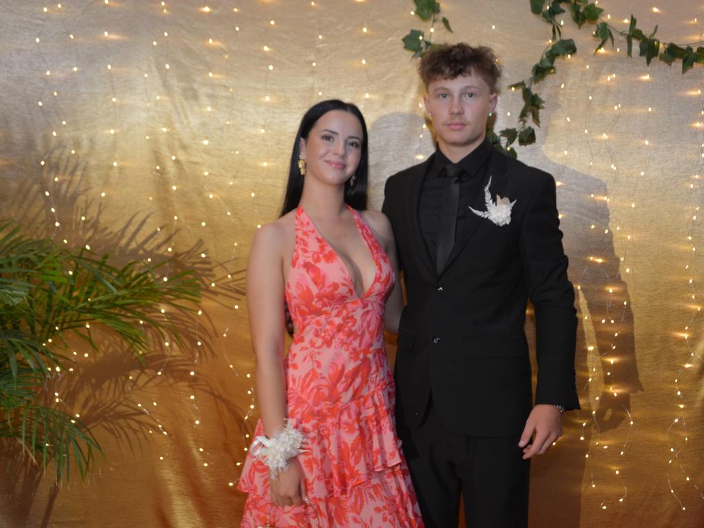 Rachel Lawrie and Jackson Stewart at the Toowoomba State High School Formal, November 13, 2024.