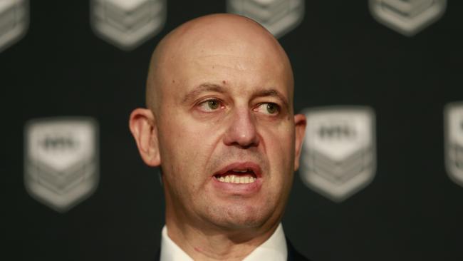 NRL CEO Todd Greenberg addressed a number of off-field issues today. Picture: Getty