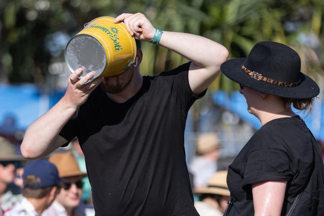 <p>Jeremy Kerr and Jamie Dalziell at Summer Salt Festival at Broadwater Parklands Sunday 12th of February. Picture: Celeste Humphrey</p>