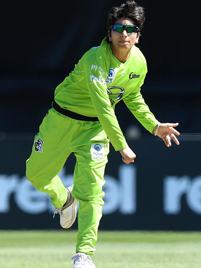 Sydney Thunder’s star recruit Nida Dar is the ICC’s world No. 7 allrounder. Picture: AAP