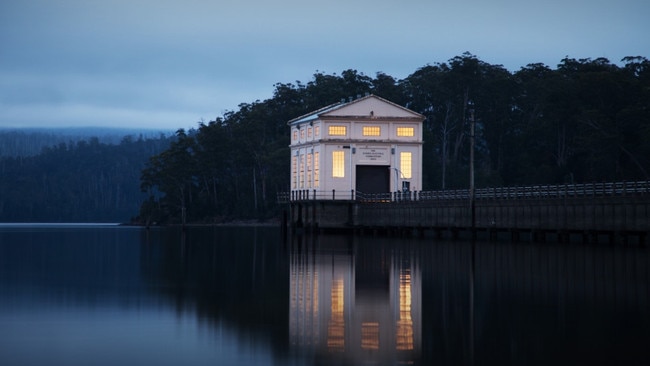 What was once a hydro-electric station in the 1930's and 40s, Pumphouse Point Wilderness Retreat sits above the Tasmania's Lake St Clair. For: Laps.