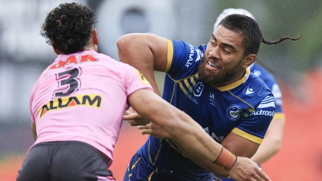 Isaiah Papali'i was strong for the Eels. Picture: Mark Evans/Getty Images