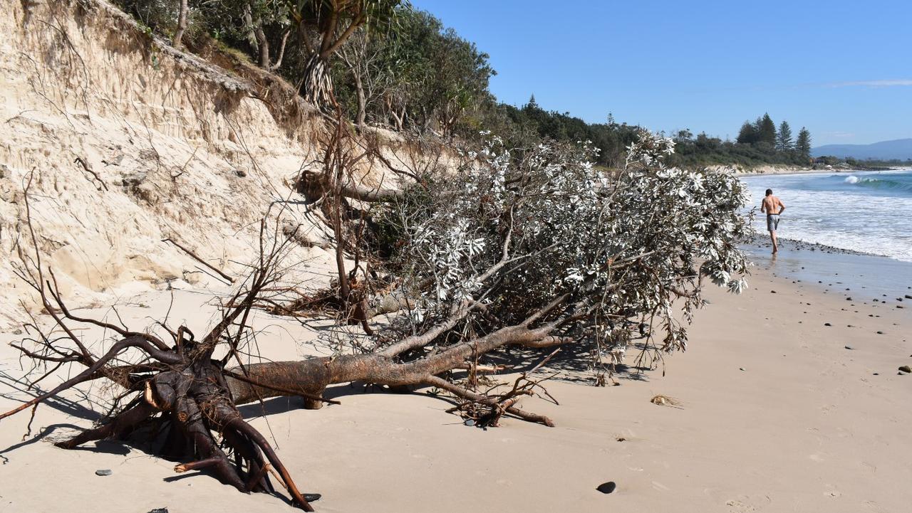 Coastal erosion at Clarkes and Main beach in Byron Bay | Daily Telegraph